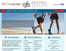 Tablet Screenshot of centralfoot.com